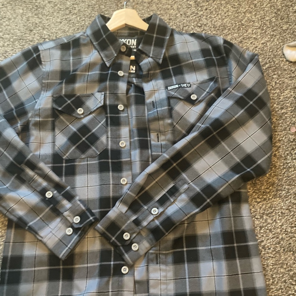 Men’s Dixxon VTwin Visionary limited edition Black/gray flannel/ shirt S…
